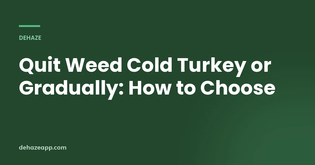 Two paths diverging on a calendar page, illustrating the choice between quitting weed cold turkey or tapering gradually