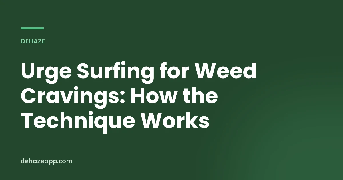 A wave rising and breaking, the image behind urge surfing as a technique for riding out cannabis cravings
